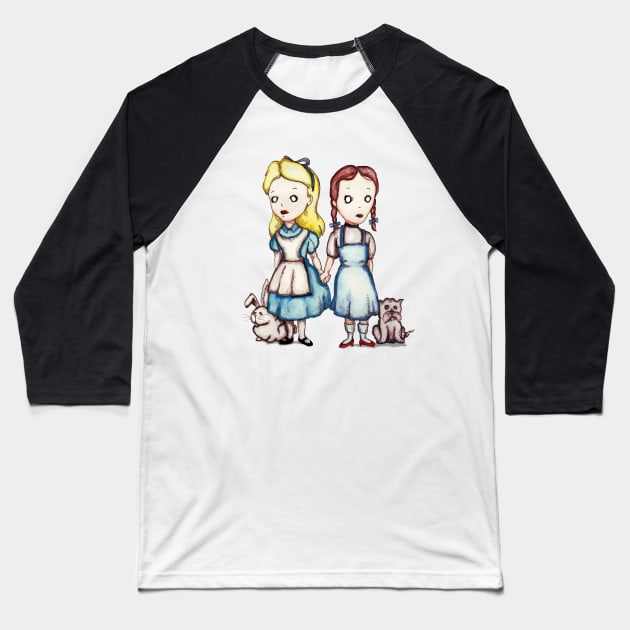 Alice & Dorothy Baseball T-Shirt by LVBart